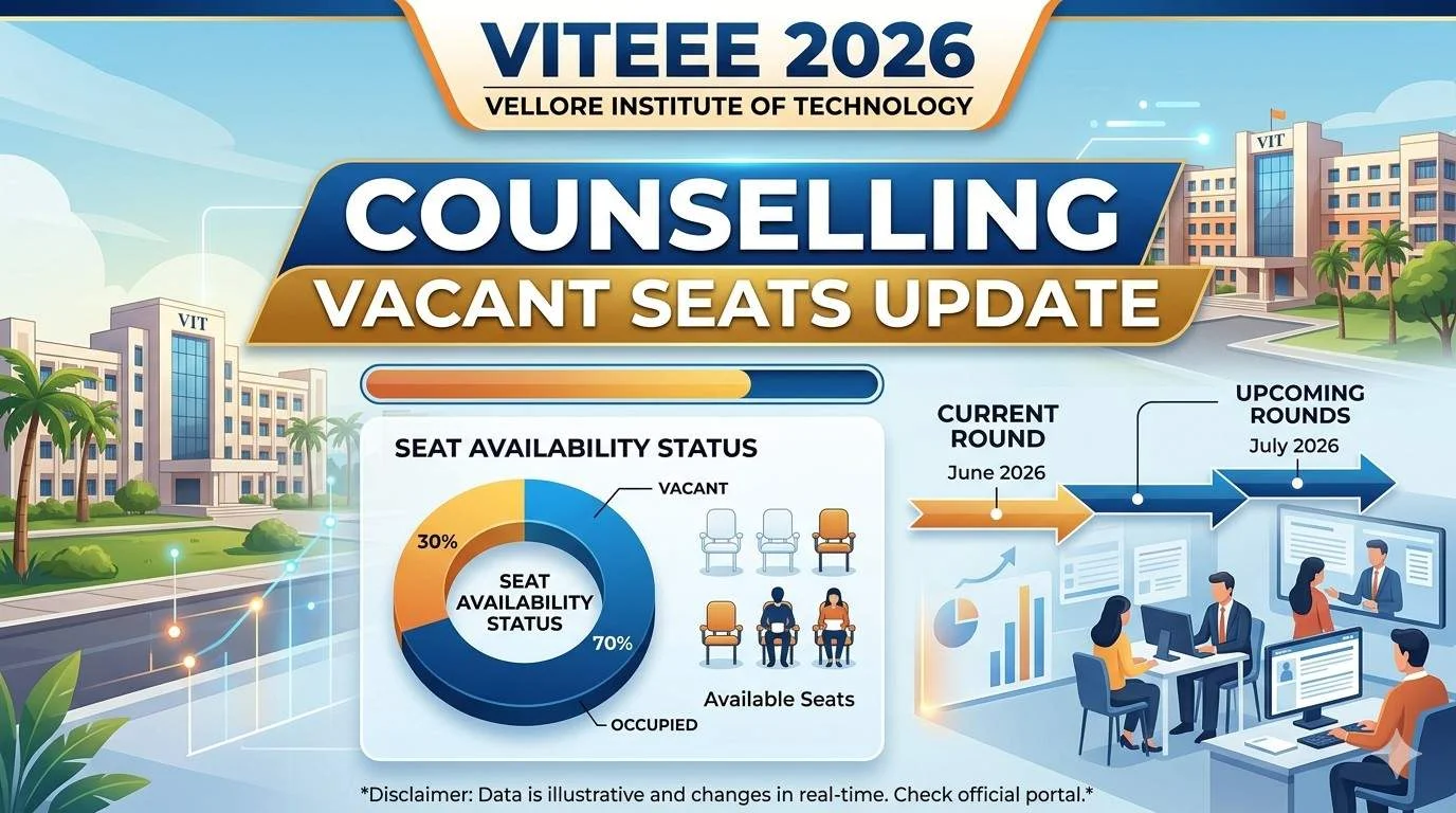 VITEEE 2026 Counselling Vacant Seats Update