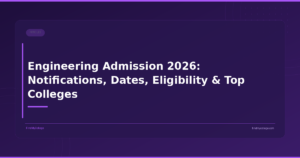 Engineering Admission 2026: Notifications, Dates, Eligibility & Top Colleges