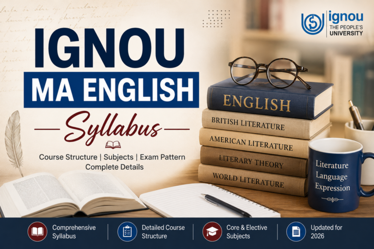 IGNOU MA English Syllabus