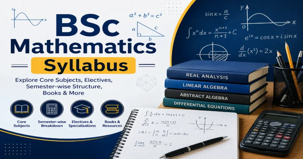 BSc Mathematics Syllabus 2026: Semester-wise Breakdown, NEP Curriculum & More