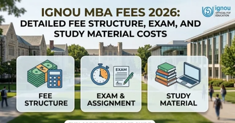 IGNOU MBA Fees 2026