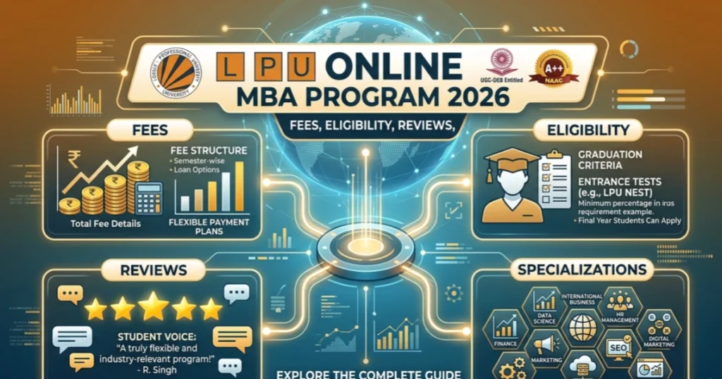 LPU Online MBA Program 2026: Fees, Eligibility, Reviews, and Specializations