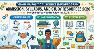 IGNOU MA Political Science (MPS) Program: Admission, Syllabus, and Study Resources 2026