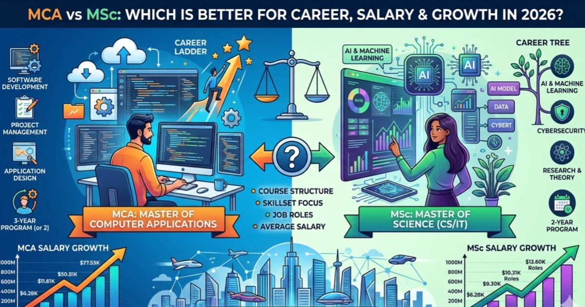 MCA vs MSc: Which is better?