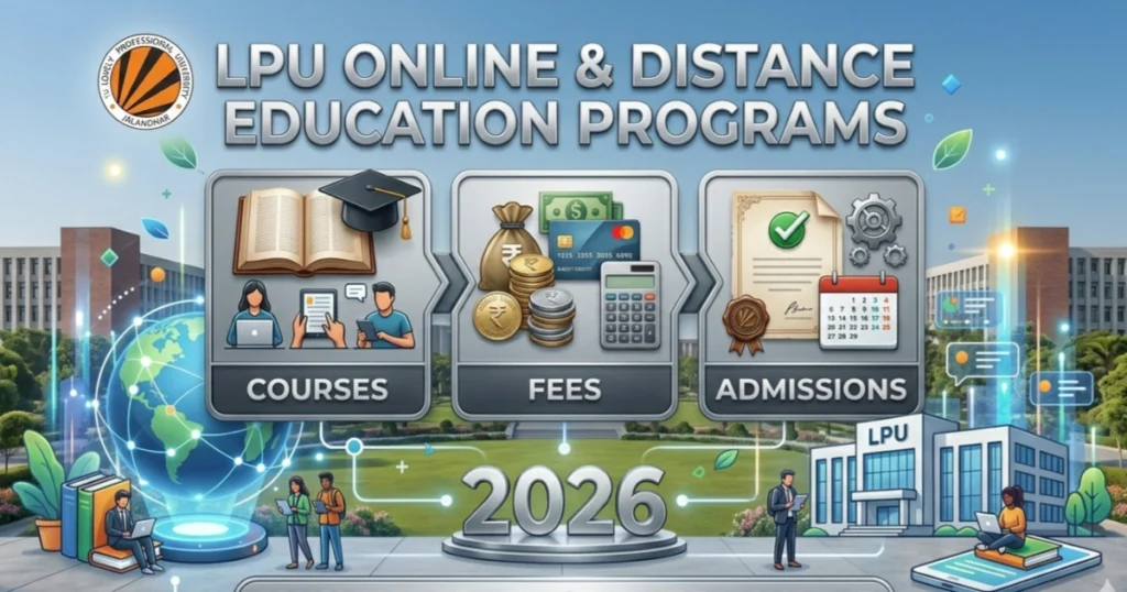 LPU Online & Distance Education Programs: Courses, Fees, Admissions 2026