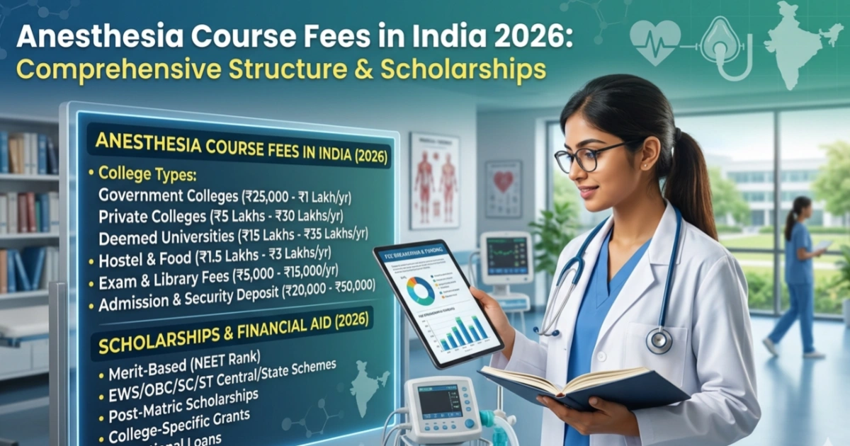 Anesthesia Course Fees in India