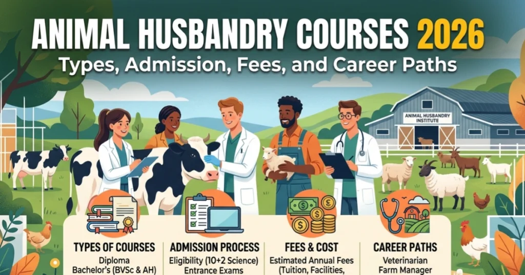 Animal Husbandry Courses 2026: Types, Admission, Fees, and Career Paths