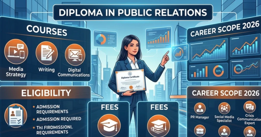 Diploma in Public Relations: Courses, Eligibility, Fees, and Career Scope 2026
