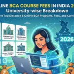 Online BCA Course Fees in India 2026: University-wise Breakdown