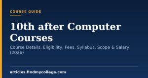 10th after Computer Courses: Course Details, Eligibility, Fees, Syllabus, Scope & Salary (2026)