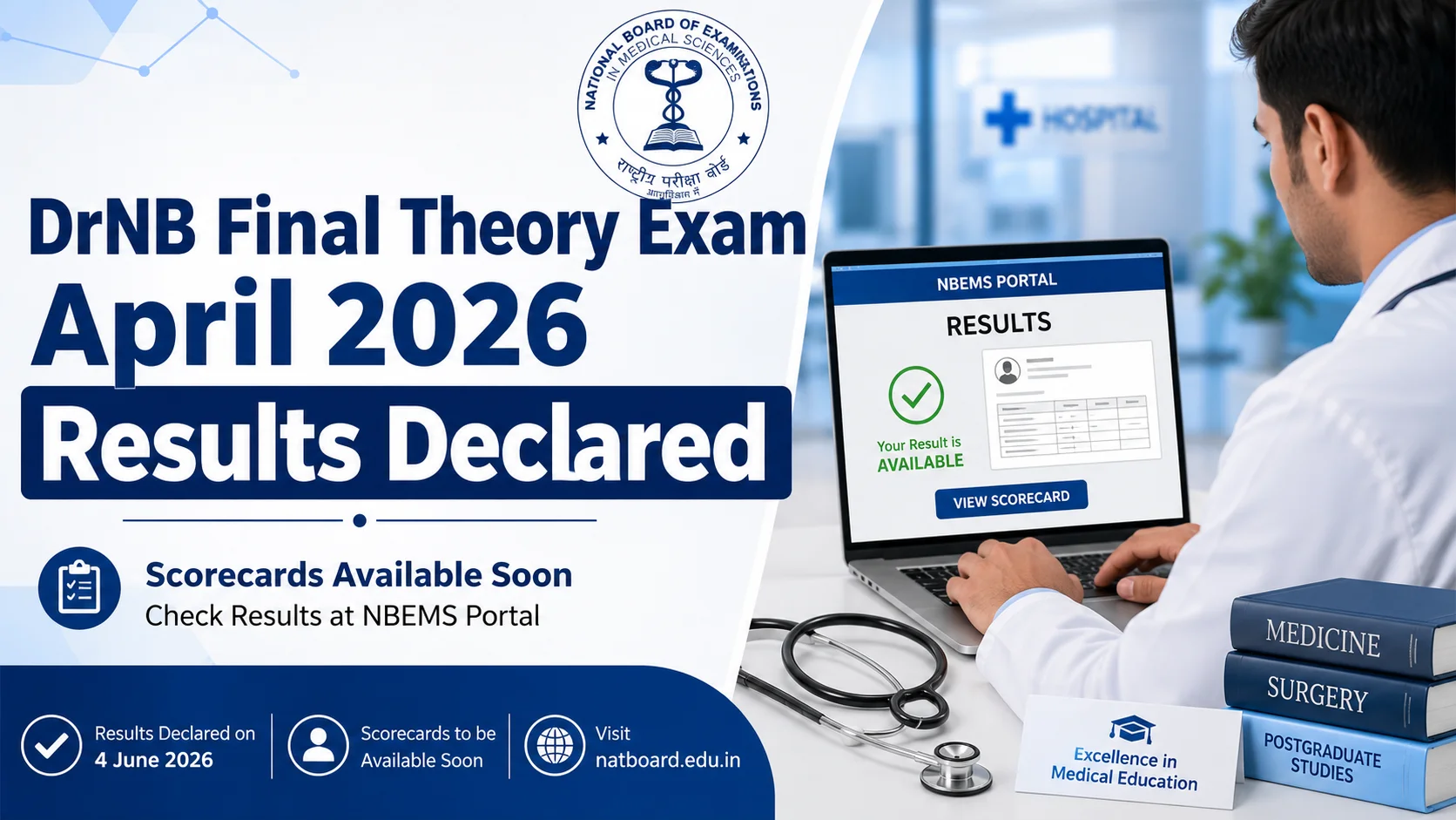 DrNB Final Theory Exam April 2026 Results Declared
