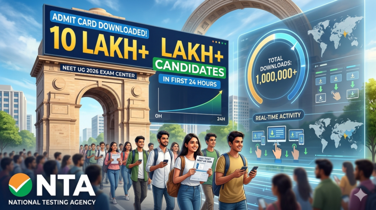 NEET UG 2026 Admit Card: 10 Lakh Candidates Download Hall Tickets in First 24 Hours