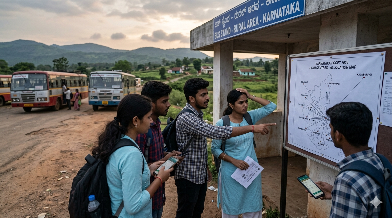 Distant Karnataka PGCET 2026 Exam Centres Create Travel Worries for Candidates