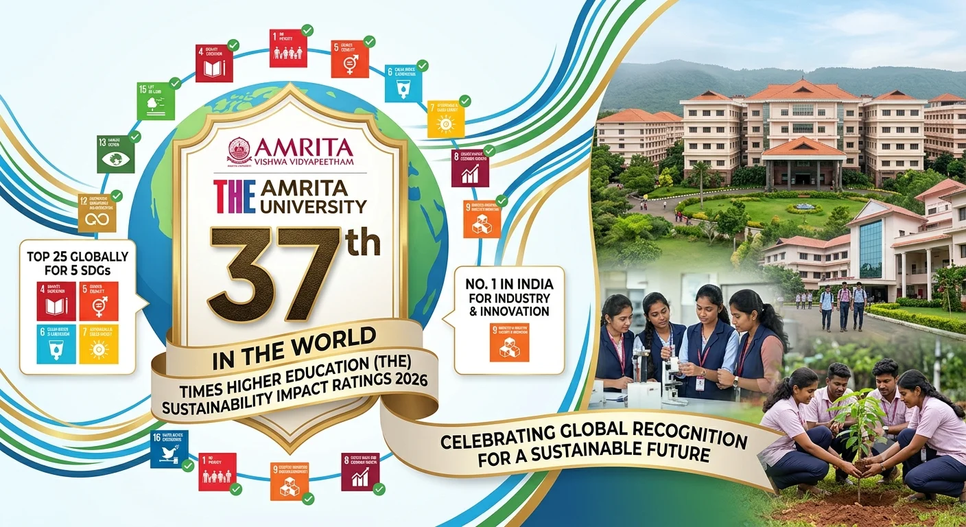 Amrita University Ranks 37th in THE Sustainability Impact Ratings 2026