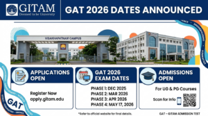 GITAM University Announces GAT Dates 2026 for Upcoming Session; Check Complete Schedule Here