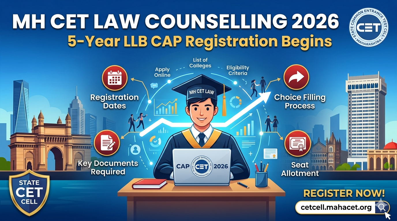 MH CET Law Counselling 2026: 5-Year LLB CAP Registration Begins