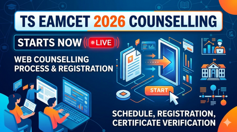 TS EAMCET 2026 Counselling Starts Live