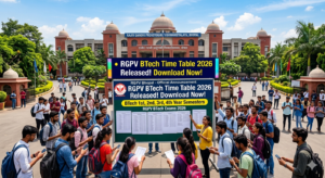 RGPV BTech Time Table 2026 Released; Check VI, V, IV, III, II, I Semester Regular Exam Dates Here