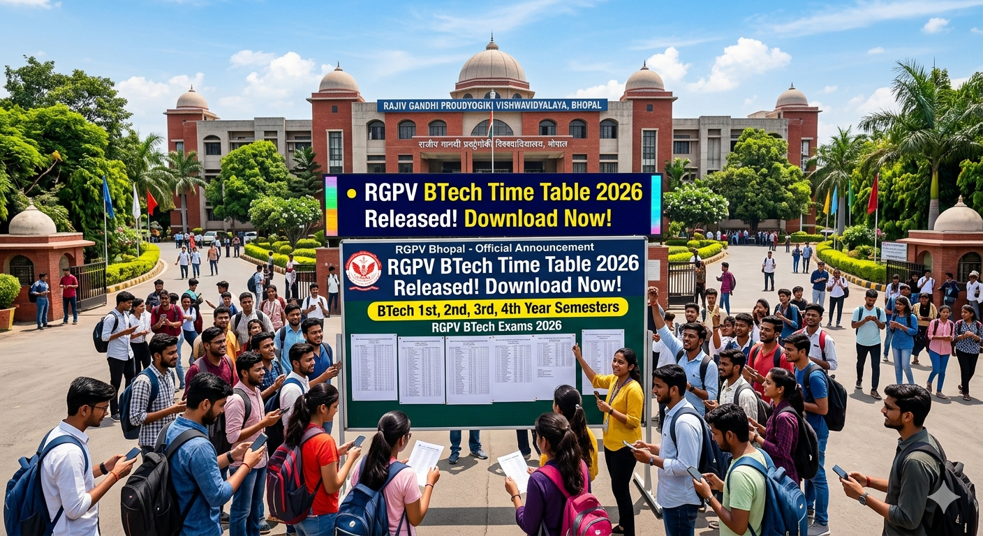RGPV BTech Time Table 2026 Released