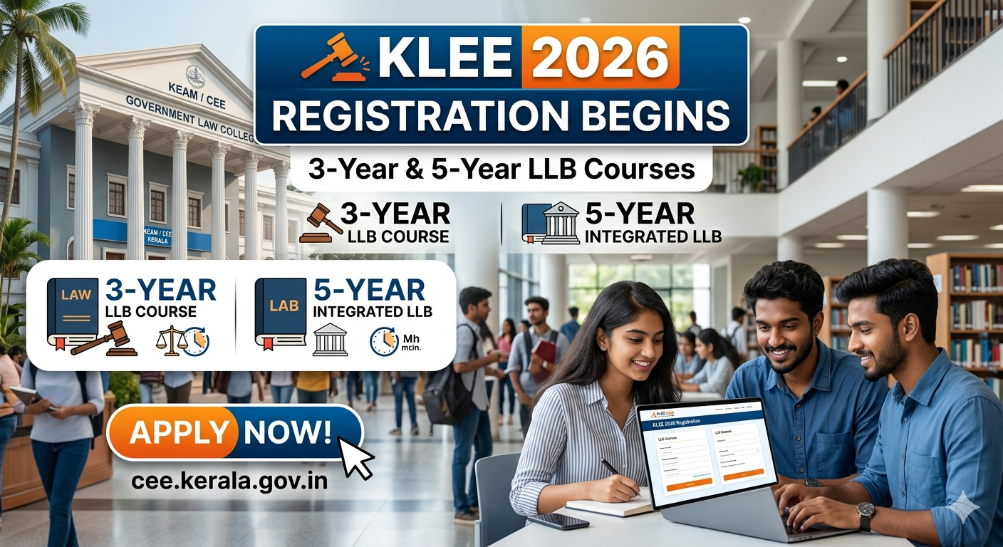 KLEE 2026 Registration Begins for 3-Year and 5-Year LLB Courses