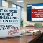 NEET SS Round 2 Counselling 2025 Put on Hold Amid Dispute Over 151 Seats