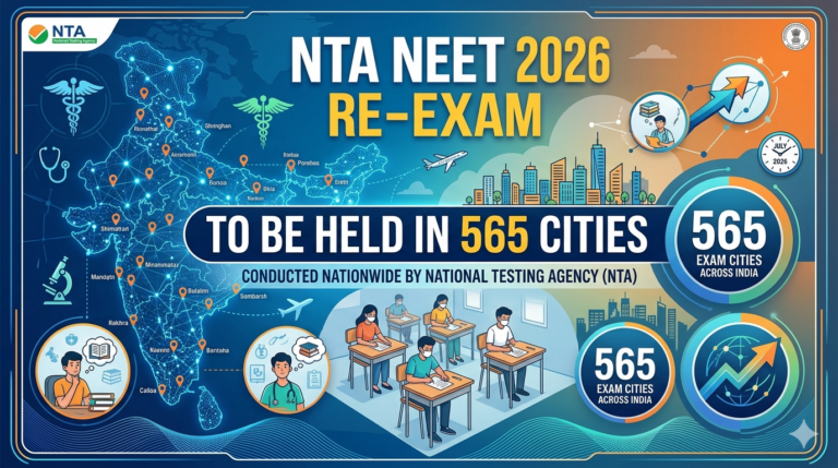 NTA NEET 2026 Re-Exam to Be Held in 565 Cities