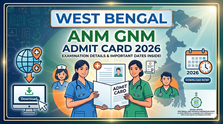 West Bengal ANM GNM Admit Card 2026