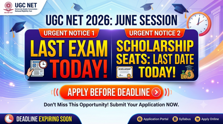 UGC NET 2026 Last Exam Today for June Session
