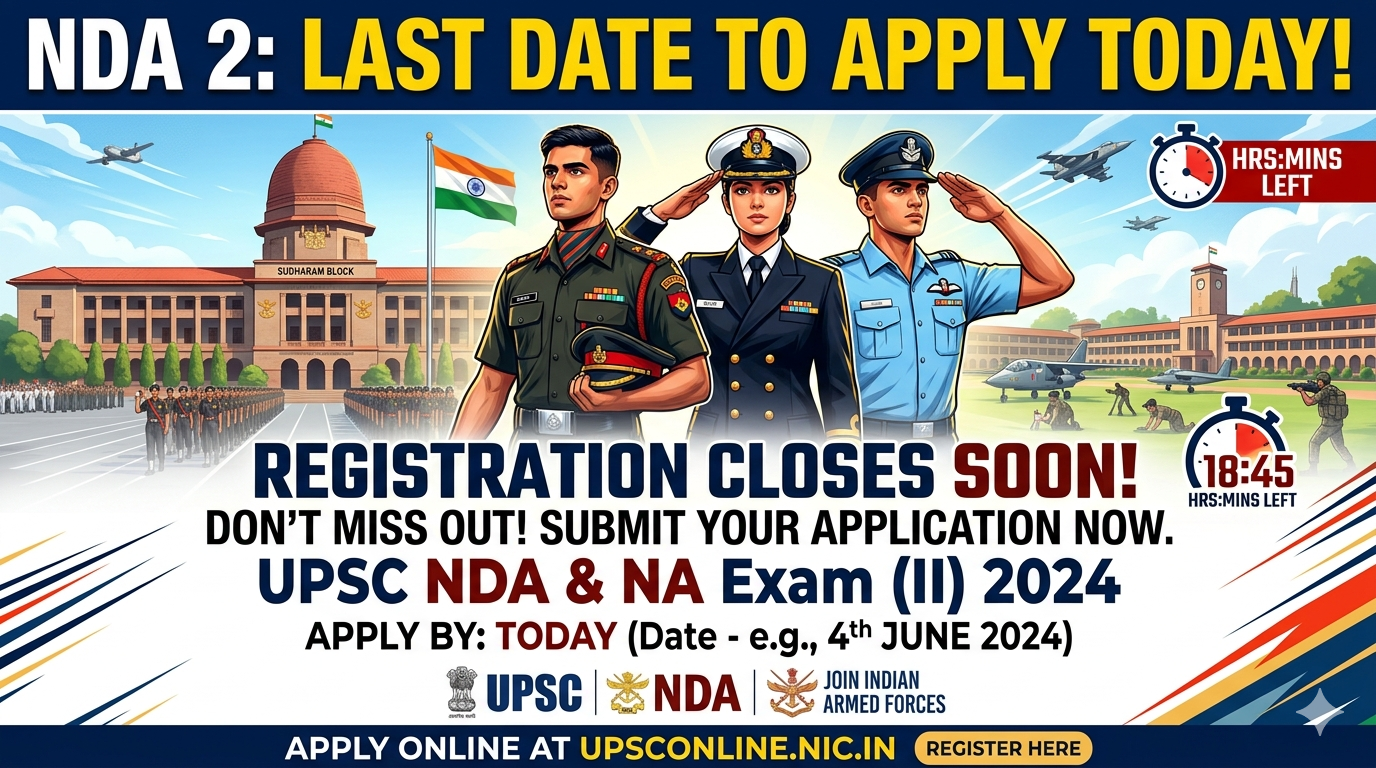 NDA 2 Last Date to Apply TODAY