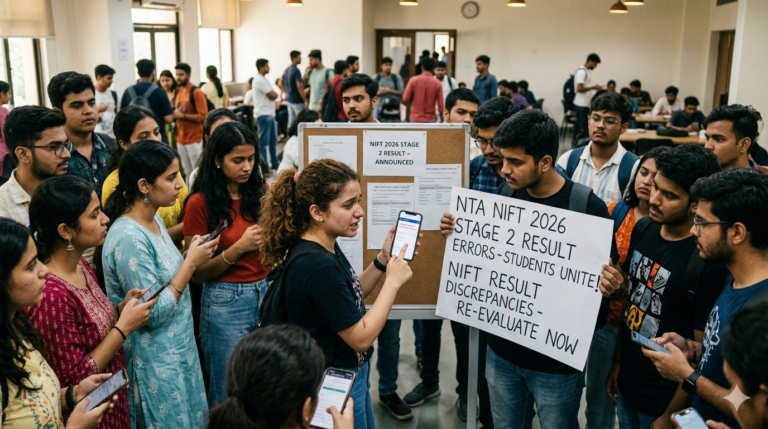 Students Report Errors in NTA NIFT 2026 Stage 2 Result