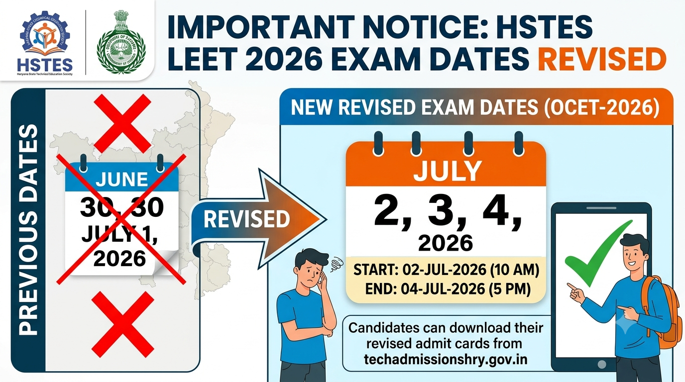 HSTES LEET 2026 Exam Dates Revised