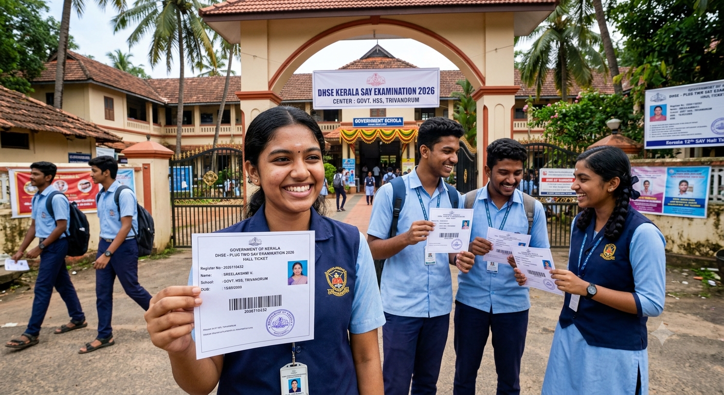 Kerala 12th SAY Hall Ticket 2026 Released; Check Exam Schedule