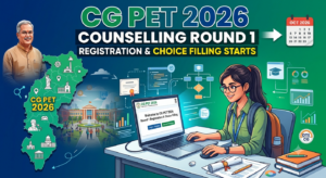 CG PET 2026 Counselling Round 1 Registration & Choice Filling Starts at cgdte.admissions.nic.in; Check Schedule, Steps to Apply, Documents Required