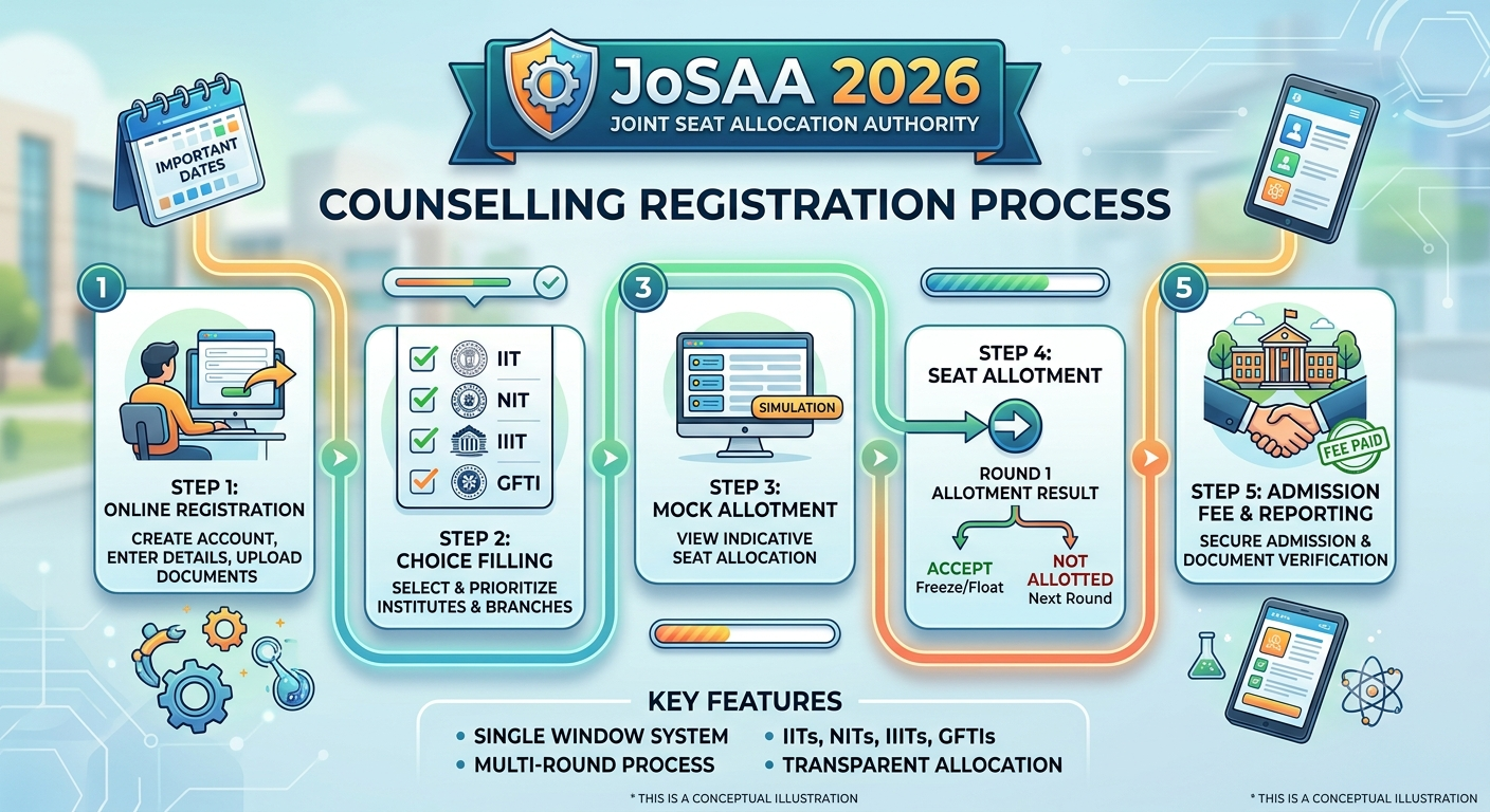 JoSAA 2026 Counselling Registration