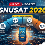 SNUSAT 2026 Exam Phase 1 Admission LIVE Updates: Last Date Today, Fee Payment Date Announced