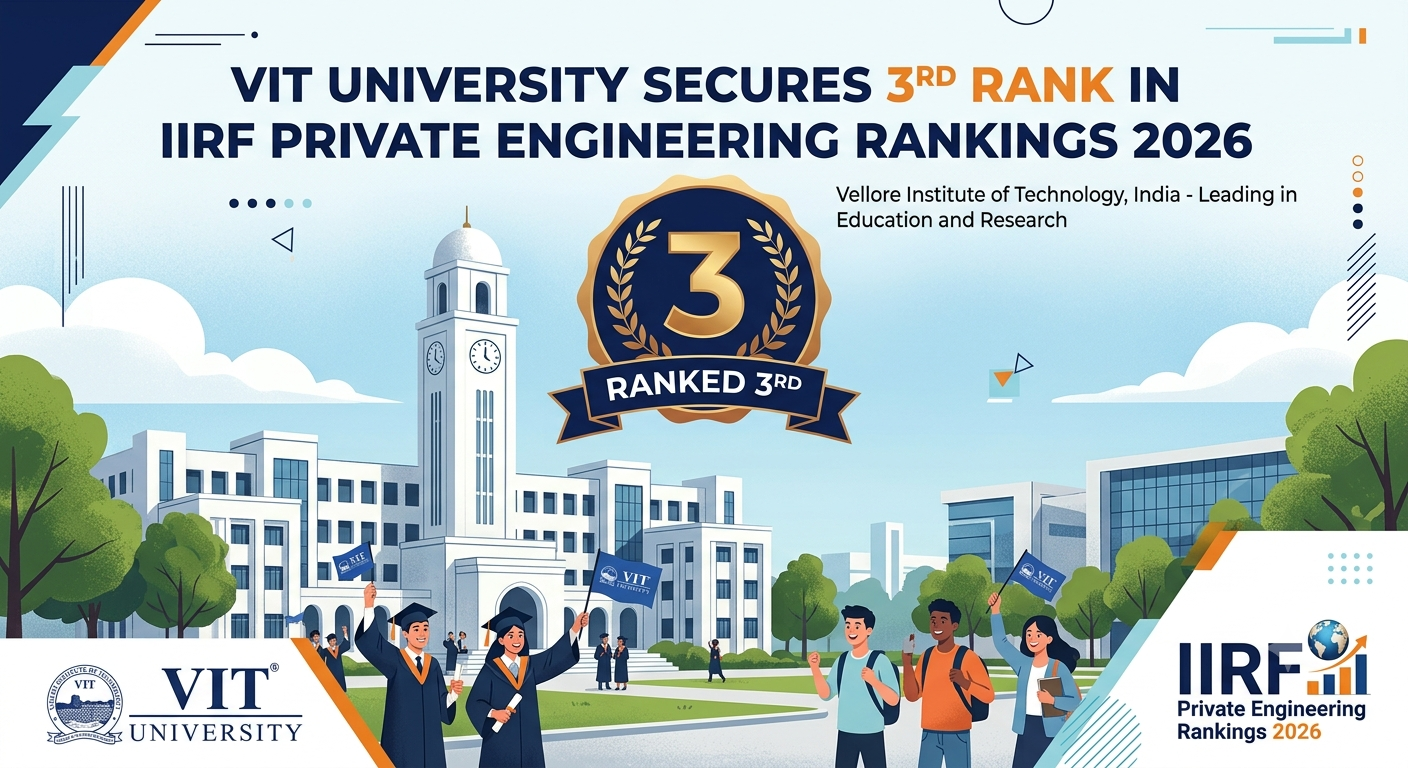 VIT University Secures 3rd Rank in IIRF Private Engineering Rankings 2026