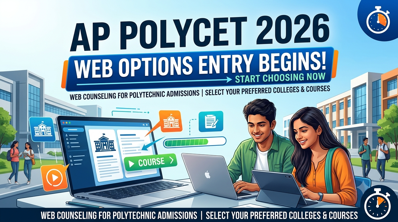 AP POLYCET 2026 Web Options Entry Begins