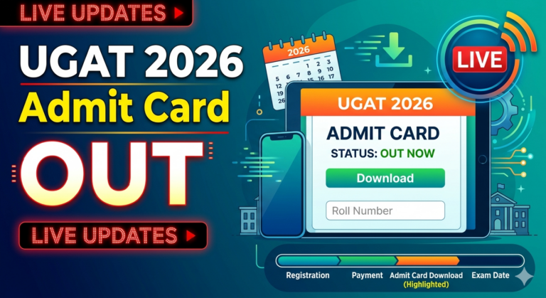 UGAT 2026 Admit Card (OUT) LIVE