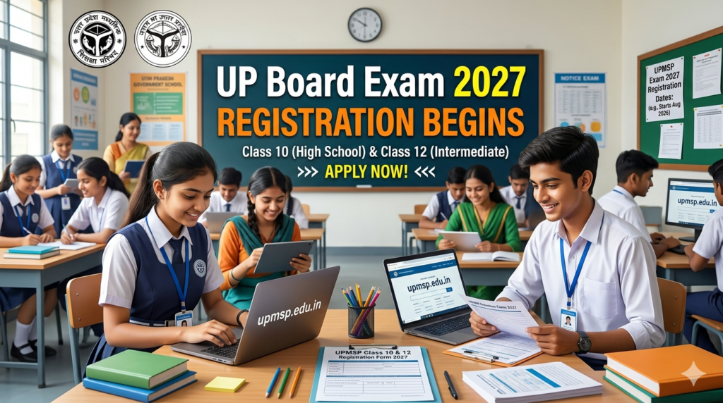 UP Board Exam 2027 Class 10 and 12 Registration Begins;
