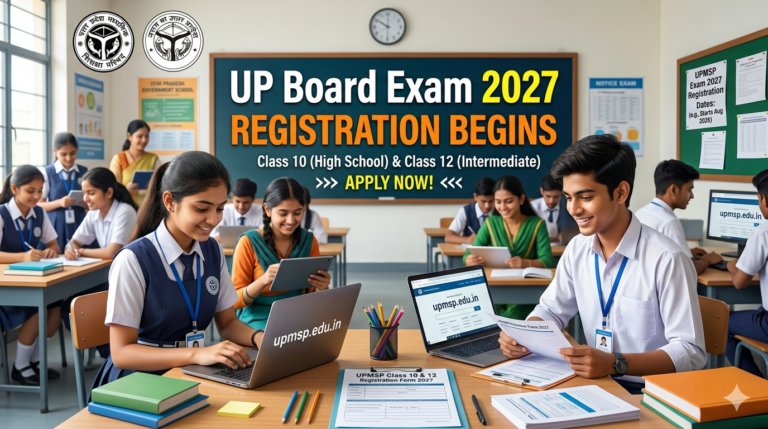 UP Board Exam 2027 Class 10 and 12 Registration Begins;