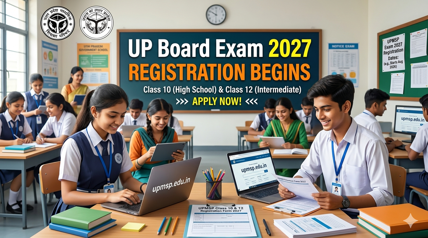 UP Board Exam 2027 Class 10 and 12 Registration Begins;