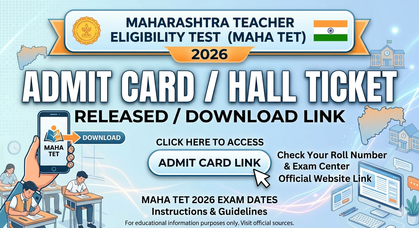 MAHA TET 2026 Admit Card Link