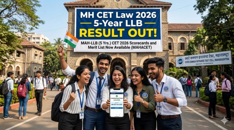 MH CET Law 2026 5-Year LLB Result Out