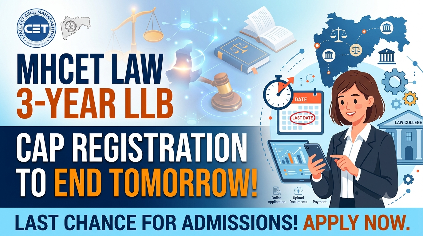 MHCET Law 3-Year LLB CAP Registration to End Tomorrow; Check Steps to Apply Here