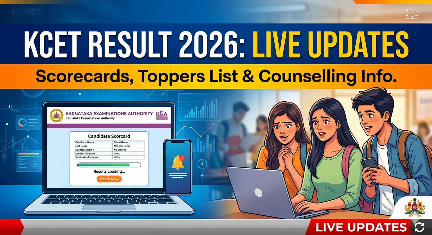 KCET Result 2026 Live Updates