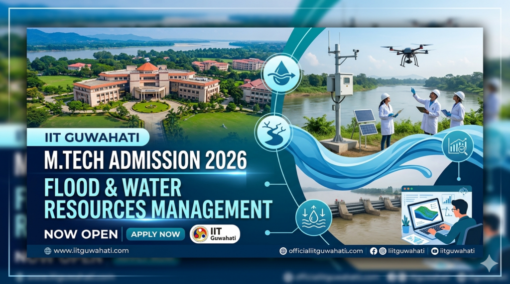 IIT Guwahati MTech Admission 2026 Starts for Flood and Water Resources Management; GATE Score Not Needed