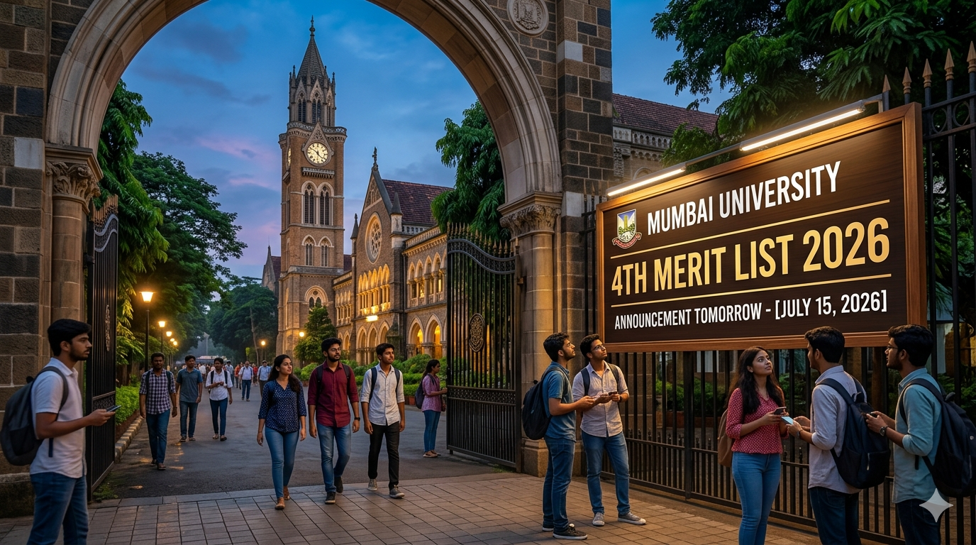Mumbai University 4th Merit List 2026 Tomorrow