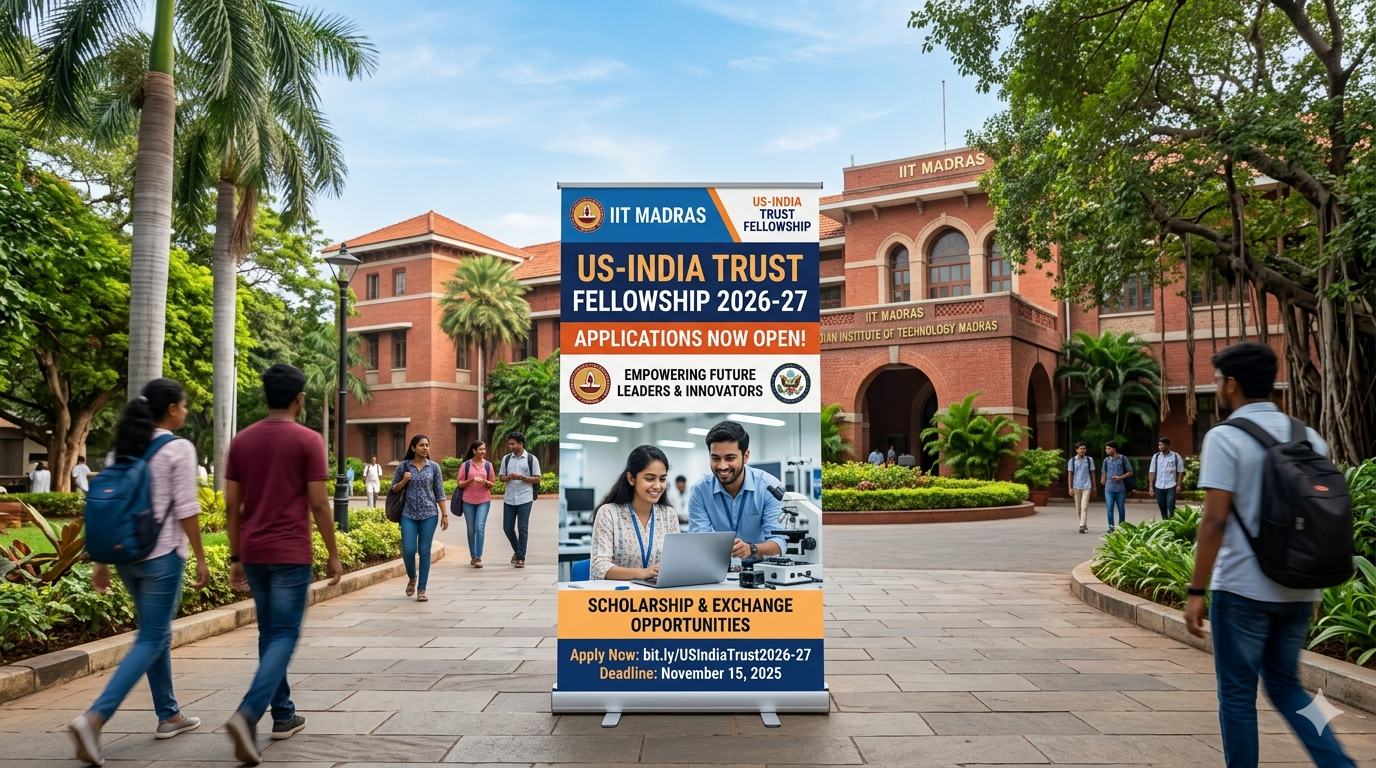 IIT Madras Opens Applications for US-India TRUST Fellowship 2026-27