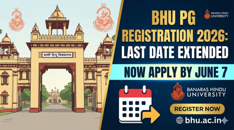 BHU PG Registration 2026 Last Date Extended