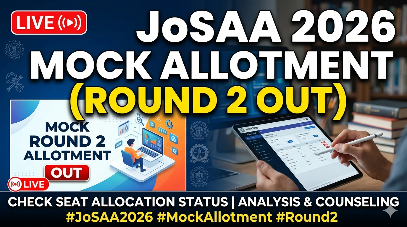 JoSAA 2026 Mock Allotment (Round 2 OUT) LIVE